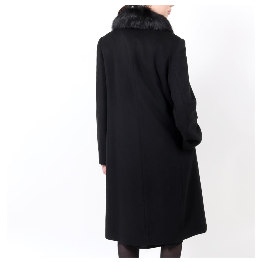 カシミヤ入り フォーマルコート レディース 女性 ファー付き 310