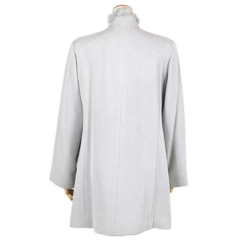 アンゴラコート レディース コート グレー アンゴラ アウター 307GY(M