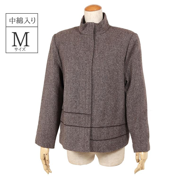 ジャケット レディース ウールジャケット M 中綿入り 秋 冬 女性 