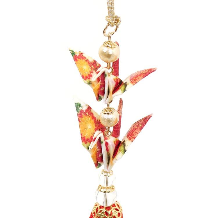 折り鶴 ストラップ 根付け 折鶴 お見舞い 願掛け 長寿 慰安