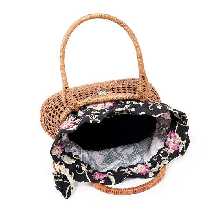 岡重 アタバッグ カゴバッグ 巾着 籠バッグ 浴衣 バッグ アタ 夏着物
