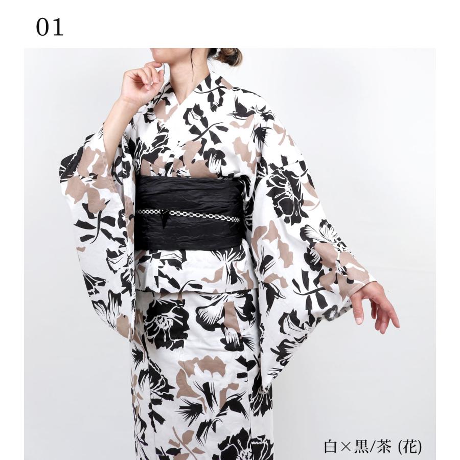 浴衣 セパレート レディース 帯 セット 二部式 女性 白 ピンク