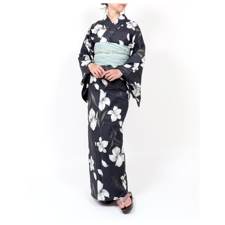 浴衣 セパレート レディース 二部式 女性 黒 単品 フリーサイズ 花火