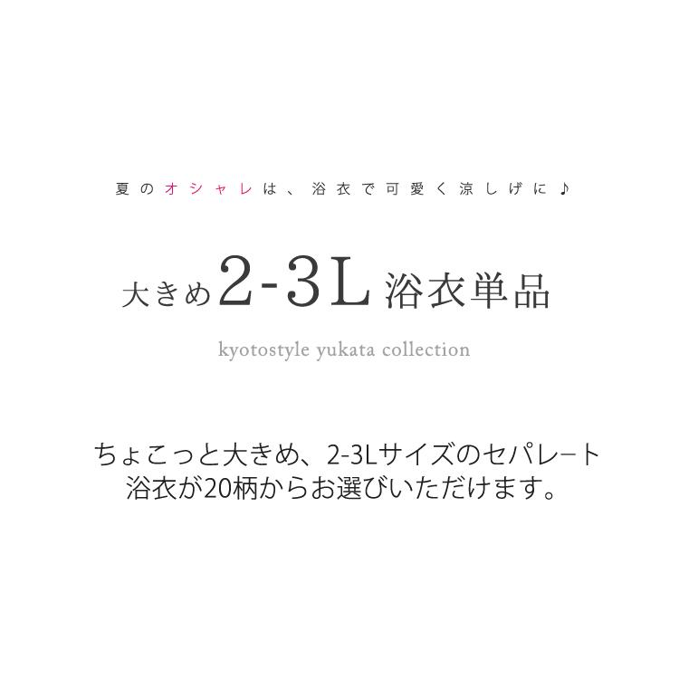 浴衣 セパレート 大きいサイズ 2L-3L レディース 女性 二部式 ゆかた
