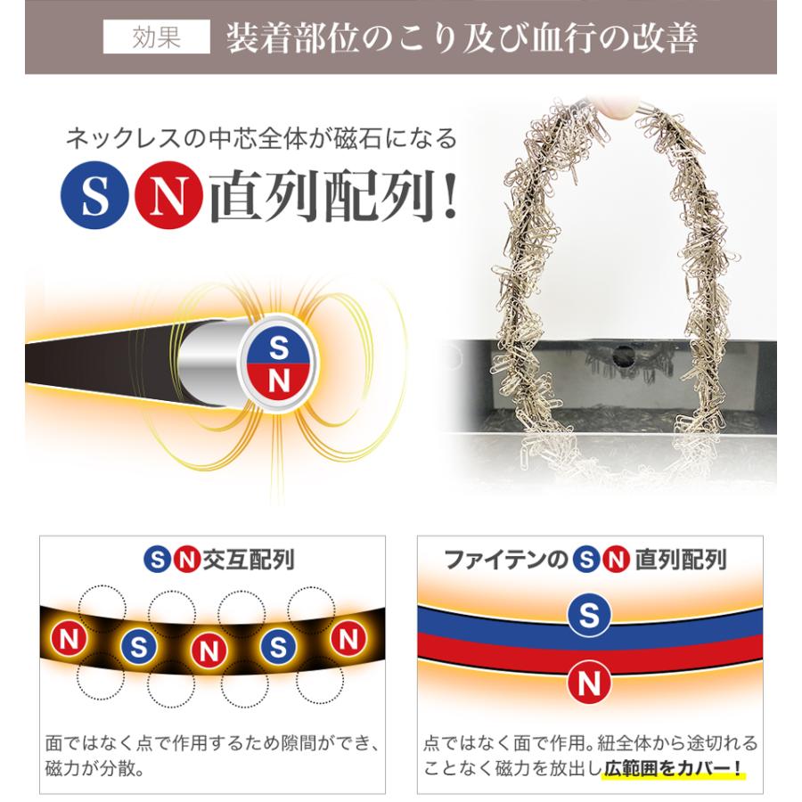 ファイテン.RAKUWA磁気ネックレス チョッパースクエア(管理医療機器)の画像