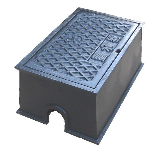 量水器ボックス　水道　メーターボックス　中荷重用　T6　6t　耐荷重　底板無し　KDC-2　水道管　鋳鉄　13mm用　13mm用