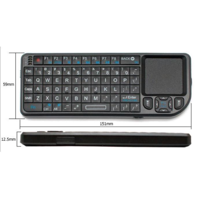 ミニ 無線キーボード Mini タッチパッド搭載 バックライト付 ミニ 無線キーボード Mini タッチパッド搭載 バックライト付
