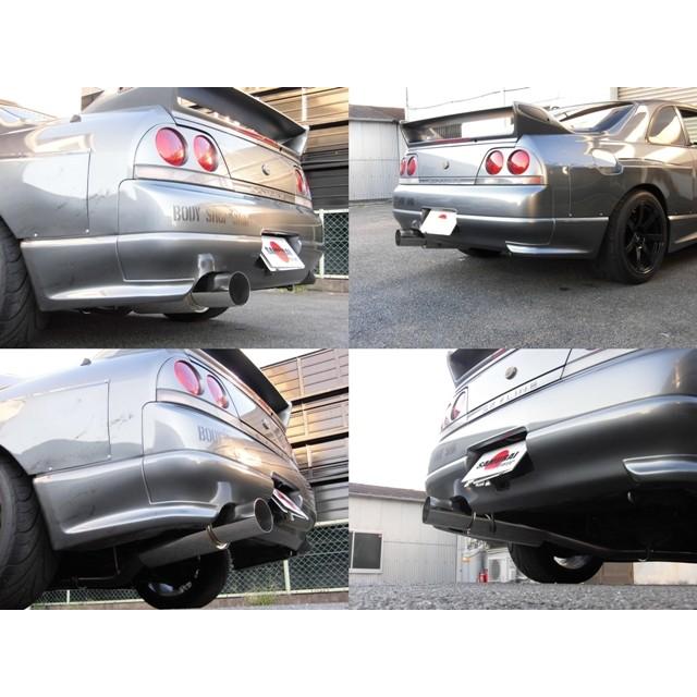 R33スカイライン RB25DET ターボ用 砲弾マフラー 出口ロング