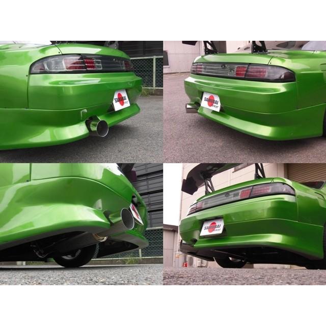 S14 シルビア SR20DET ターボ用 砲弾マフラー 出口ロングタイプ S14 シルビア SR20DET ターボ用 砲弾マフラー 出口ロングタイプ