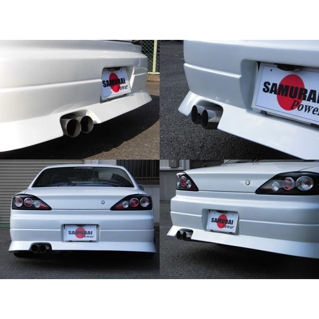 S15 シルビア SR20DET ターボ用 直管デュアル出しマフラー S15 シルビア SR20DET ターボ用 直管デュアル出しマフラー