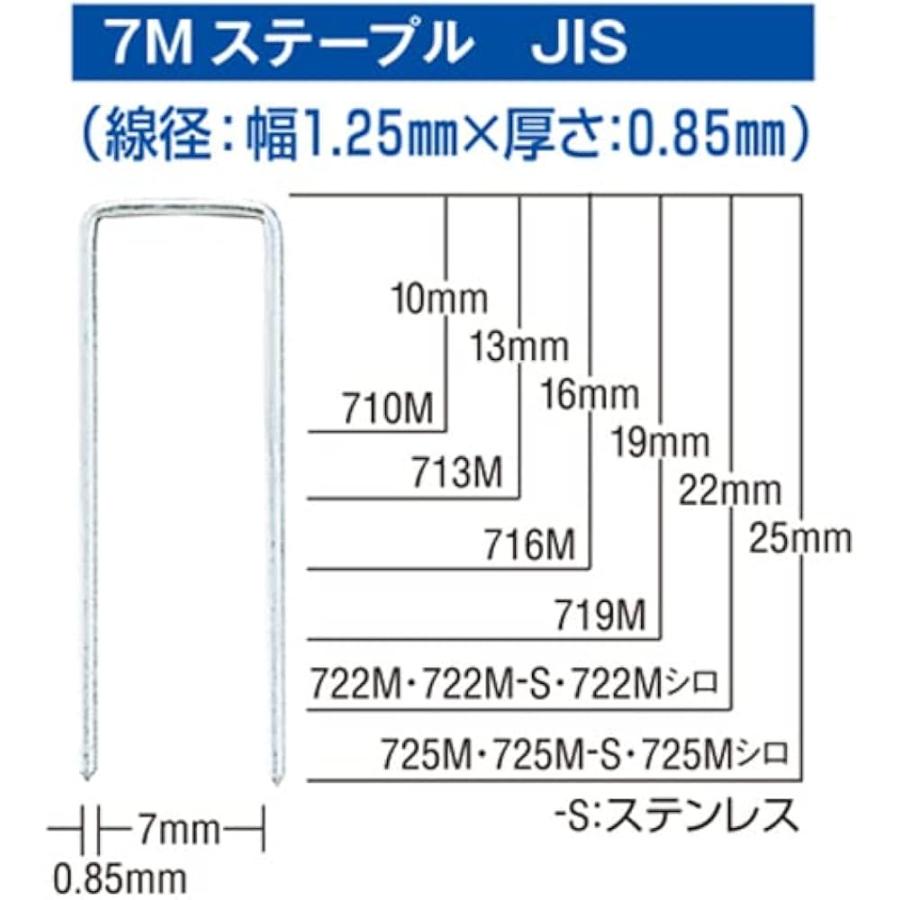 マックス（MAX） 数量限定処分特価 7Mステープル 725Mシロ : 京都E