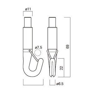 タキヤ セフティNハンガーセットA 2.5mm×1.5M（コレダーライン