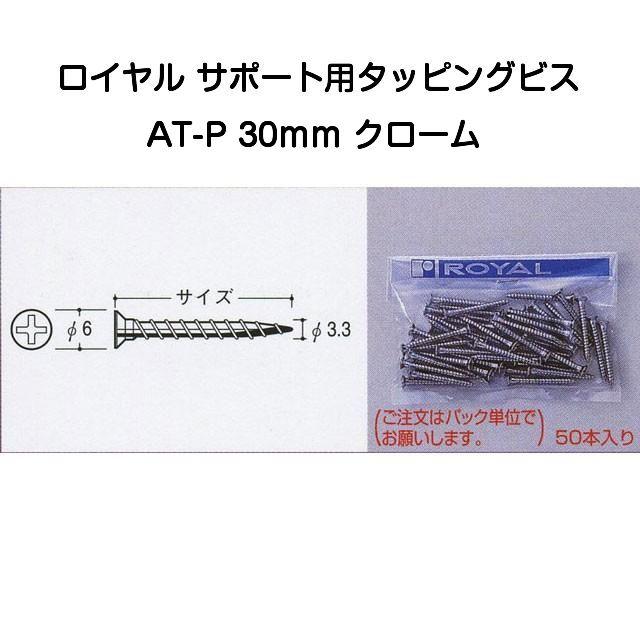 ROYAL ロイヤル AT-P 30mm クローム(ロイヤルAタッピングビス1パック50本入） :B0164:京都E-JIRO商店 - 通販 -  Yahoo!ショッピング