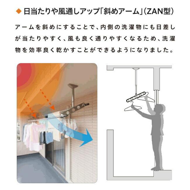 川口技研 軒天用ホスクリーン ZAN-0750型（ワンタッチ高さ調整機能付き
