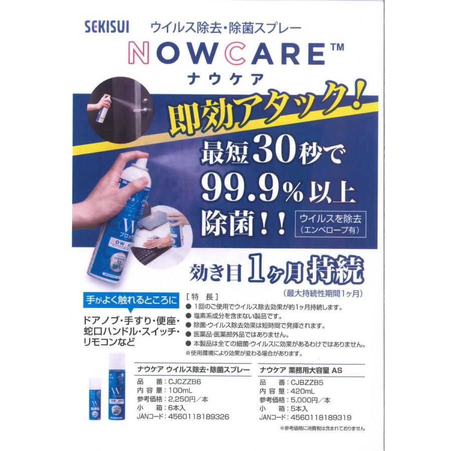 セキスイ ウイルス除去・除菌スプレー ナウケア 420ml 業務用大
