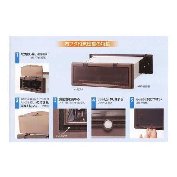 No.3000ポスト ヨコ型 内フタ付気密型 大壁用(壁厚調整範囲 No.3000ポスト ヨコ型 内フタ付気密型 大壁用(壁厚調整範囲