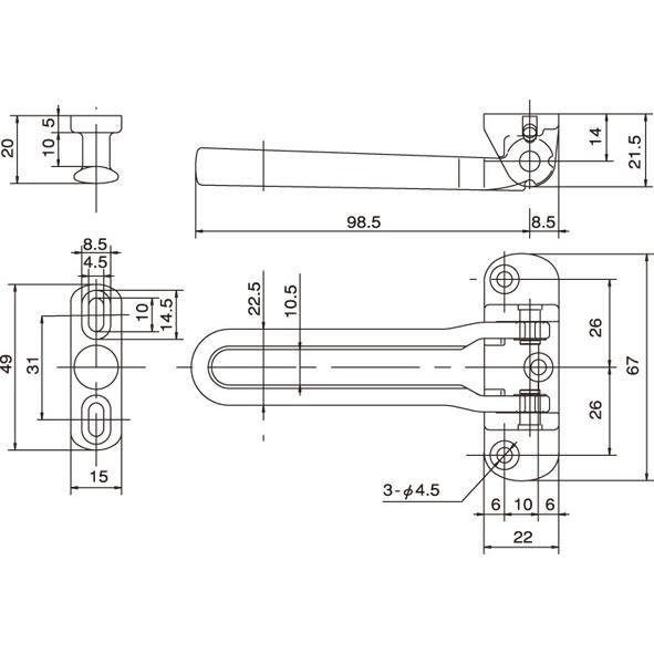 APLUS アプラス ドアガード D-96 銅ブロンズ 外開き用(リョービ APLUS アプラス ドアガード D-96 銅ブロンズ 外開き用(リョービ