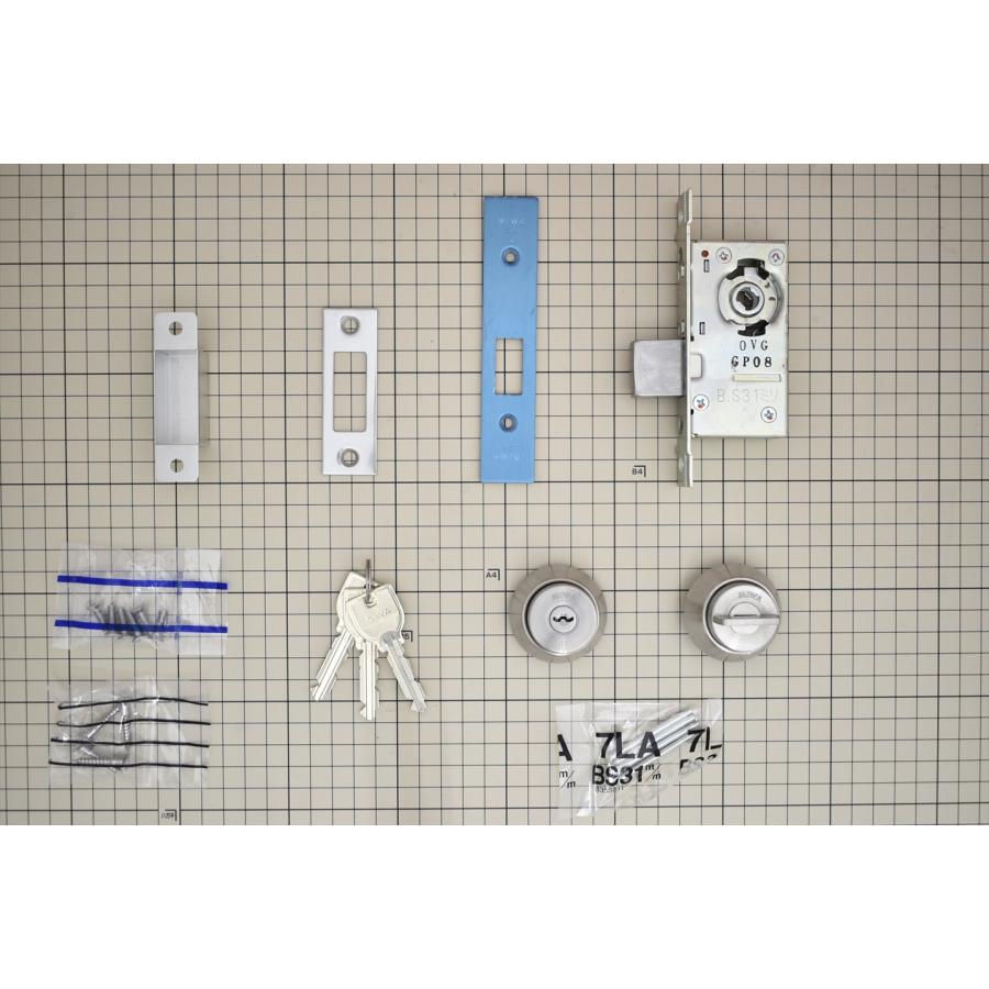 MIWA ミワ U9 DA-1 ST（ステンレスヘアライン仕上）適用扉厚33〜42mm