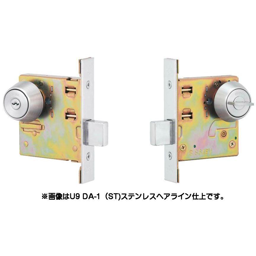 MIWA ミワ U9 DA-1 BK(艶消し黒色塗装仕上)適用扉厚33〜42mm 美和
