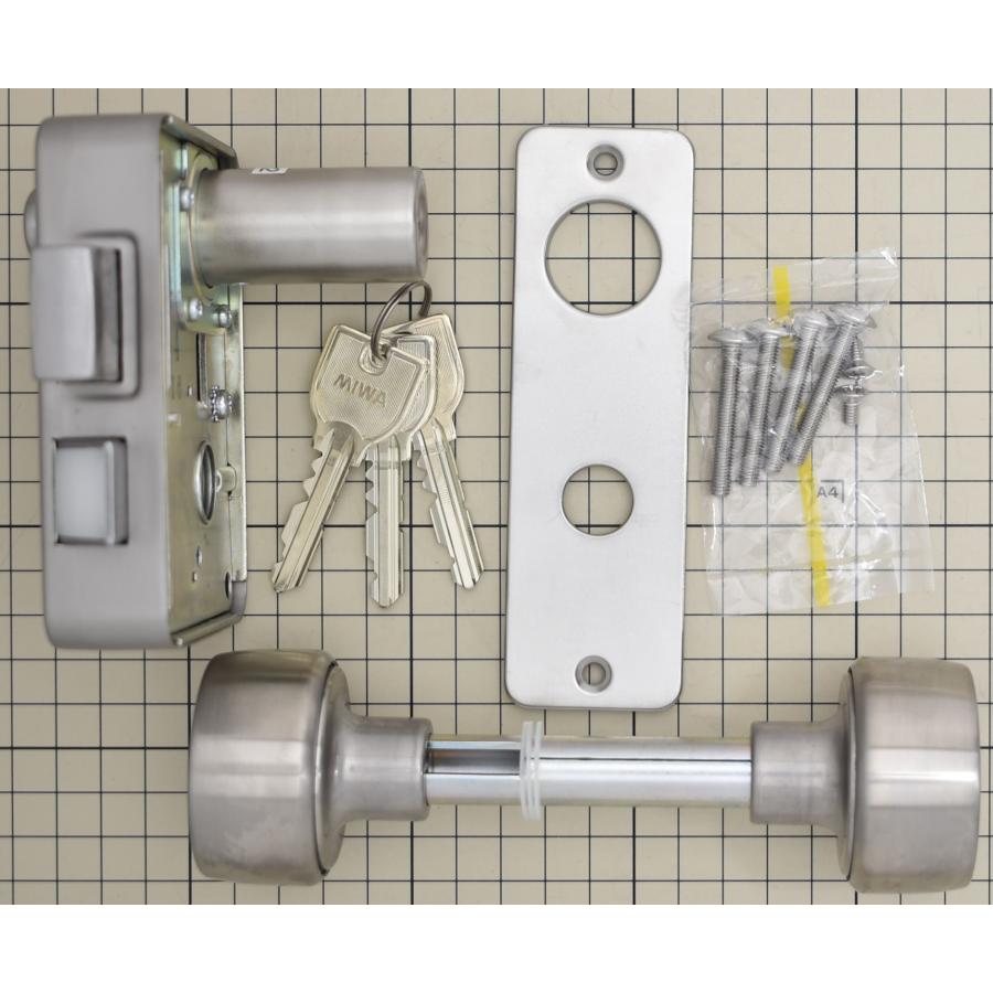 美和ロック MIWA U9 PMK-HS 交換用面付錠（ノブタイプ） 扉厚36mm ミワ