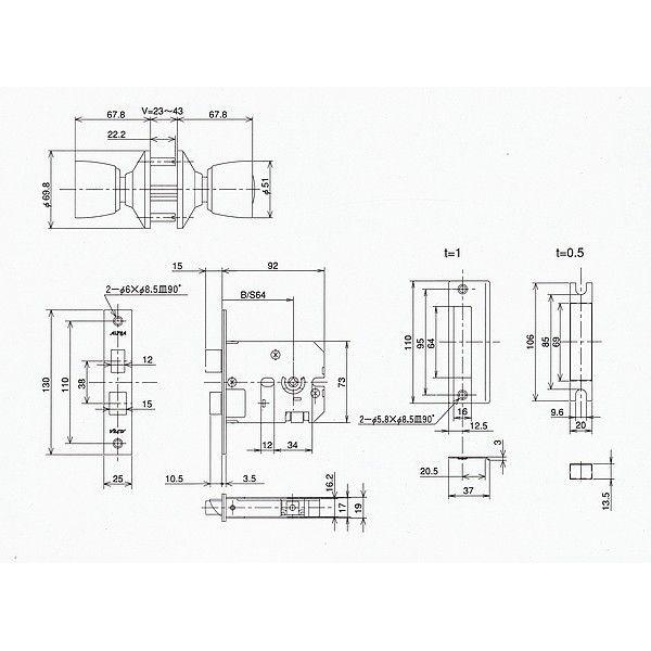 アルファ D36S05-TRW-32D-64 （アルファダブルロックディンプル