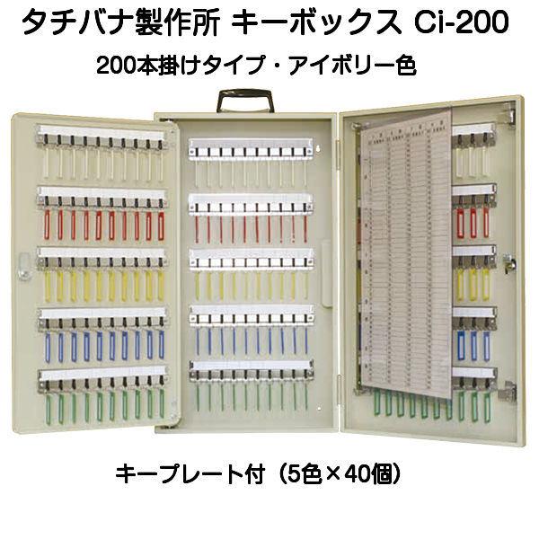 タチバナ製作所 キーボックス Ci-200 アイボリー 携帯・壁掛兼用200本掛タイプ（エースキーボックスCI-200）