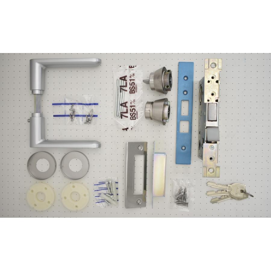 MIWA ミワ U9 LA33-1 SV(アルミシルバー)適用扉厚33〜42mm 美和