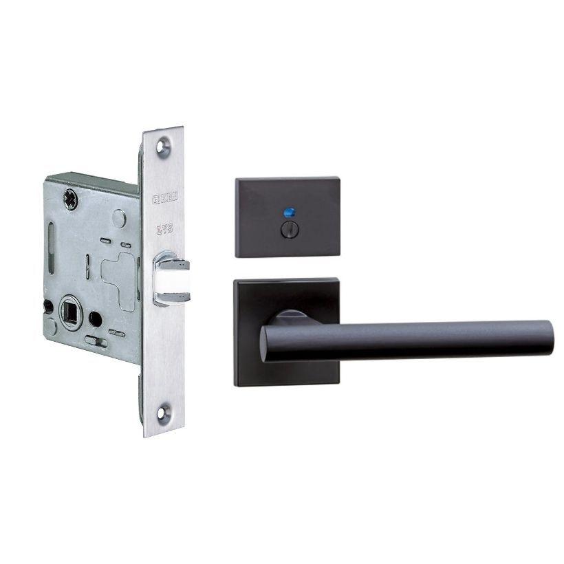 川口技研 レバーハンドル錠 LVS-65A-4PSQJ-ZB LVSケース錠仕様 角座
