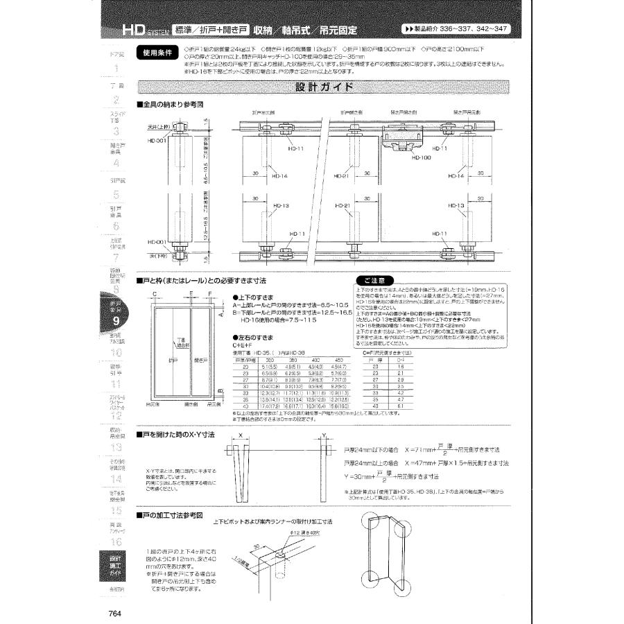 アトムリビンテック HD-21 アトムHDシステム 案内ランナー（上下共通