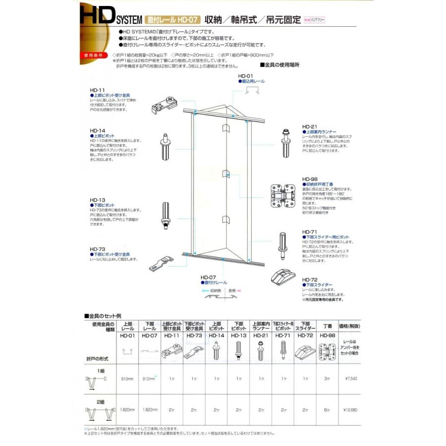 アトムリビンテック HD-07 1820mm シルバー アトムHDシステム 直付け用