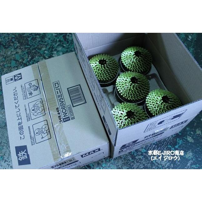 MAX マックスロール釘65mm NC65V5ミニバコ 1ケース(300本×10巻×2 MAX マックスロール釘65mm NC65V5ミニバコ 1ケース(300本×10巻×2