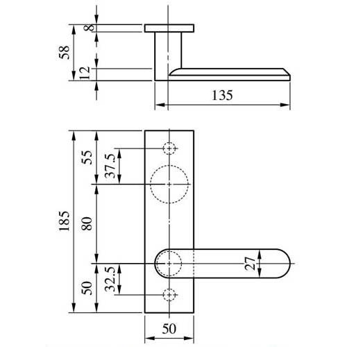 受注生産品】MIWA ミワ PR LA66-1 ST(ステンレスヘアーライン)適用扉厚