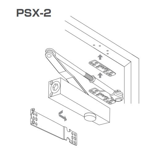 ニュースター 取替用ドアクローザー PSX-2 バーントアンバー（N-52