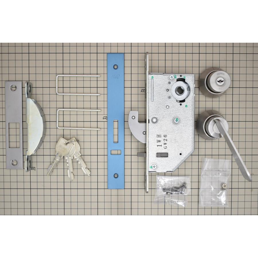 ⑬☆YMH☆様　３㌔ 美和ロック MIWA U9 FG3-1 HAS（大型サムターン） 適用扉厚33mm