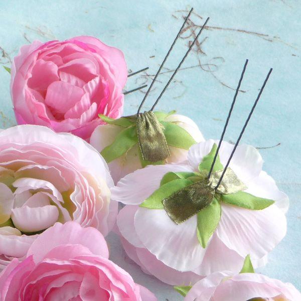 振り袖・和装用 髪飾りラナンキュラス6本セット めちゃかわミックス |  | 02