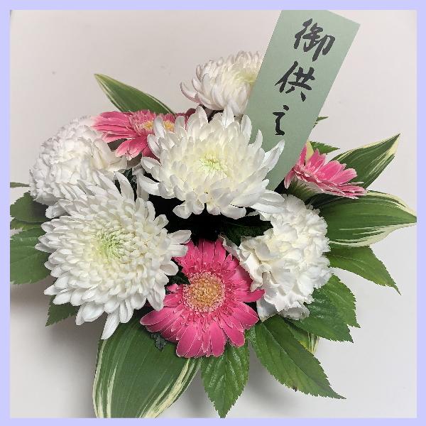 御供えの花 ささやかリトルサイズ 正規激安 春の新作シューズ満載 ピンク×白系
