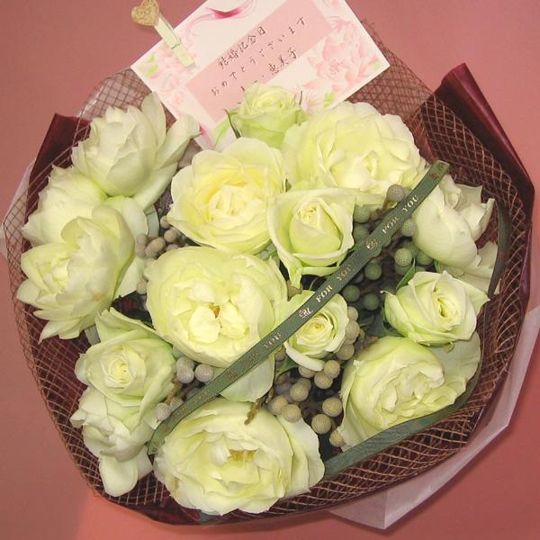 こだわりの白薔薇のオードリー T 京都フラワーサービス 通販 Yahoo ショッピング