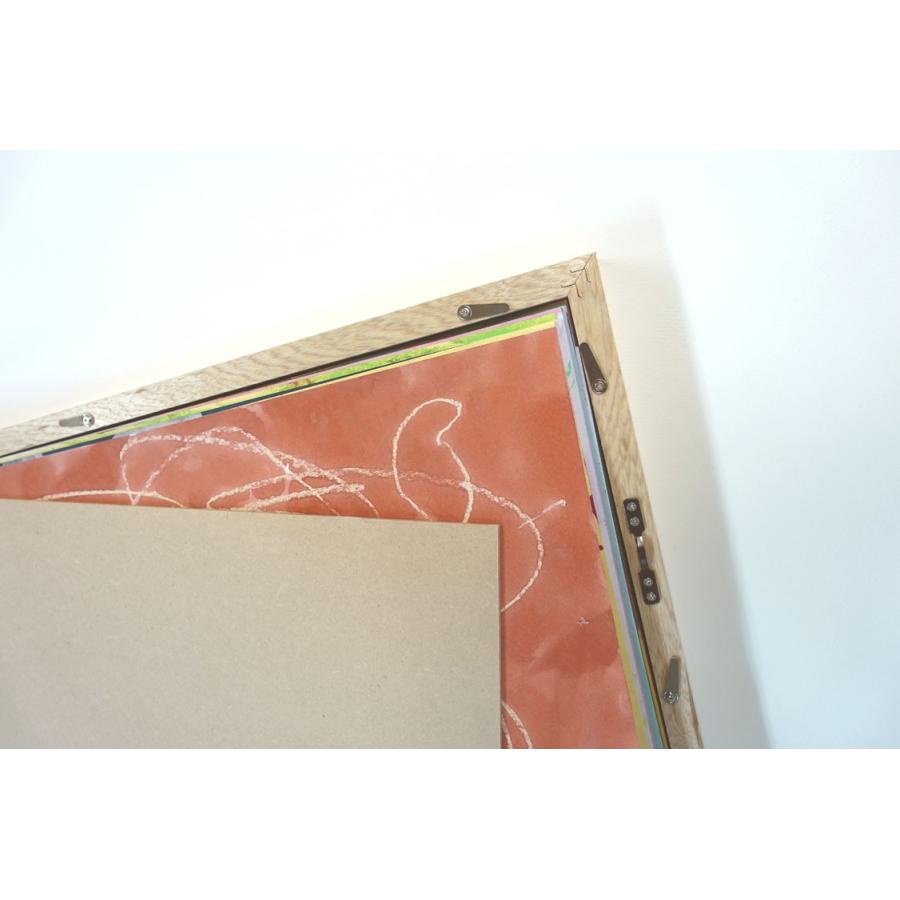 50枚も収納できる子供の絵や作品用額縁フレーム/木製/日本製/四つ切