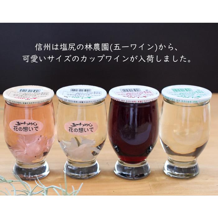 カップワイン 五一ワイン 花の想い出 180ml 4本 赤ワイン 白ワイン