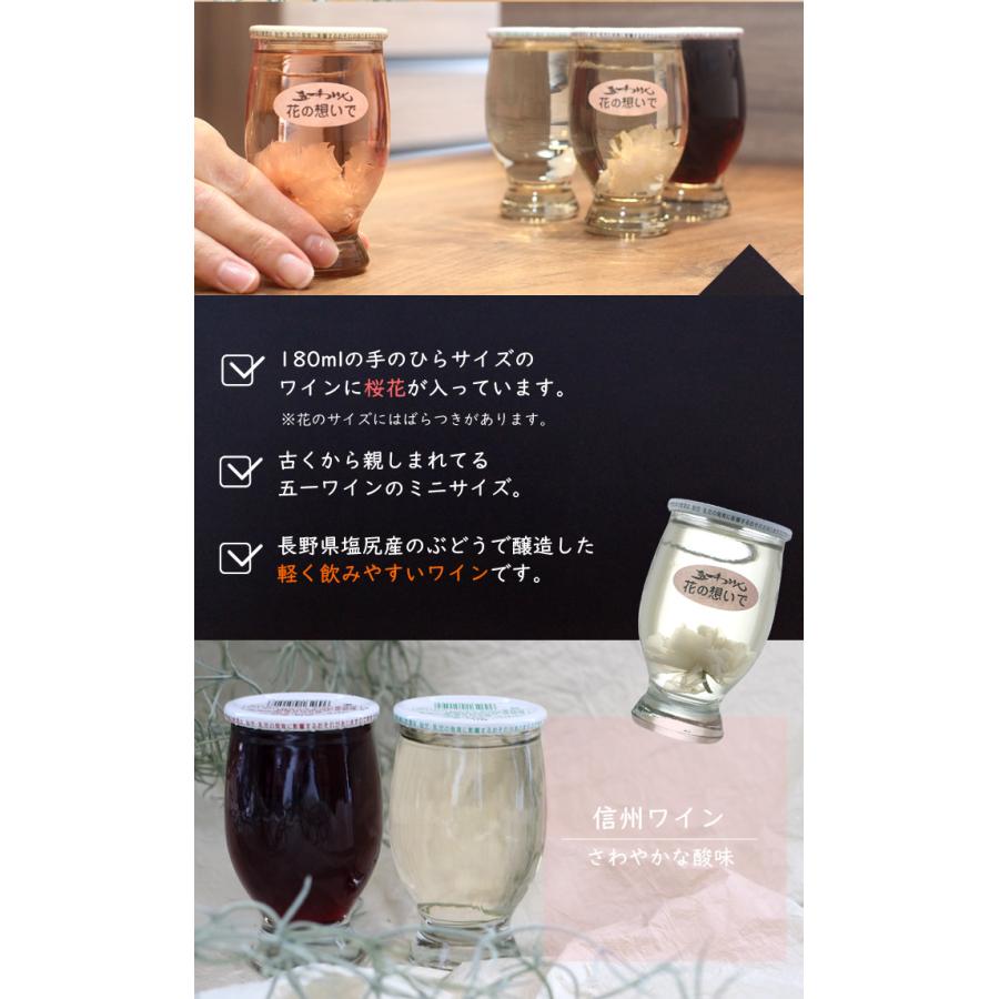 カップワイン 五一ワイン 花の想い出 180ml 4本 赤ワイン 白ワイン