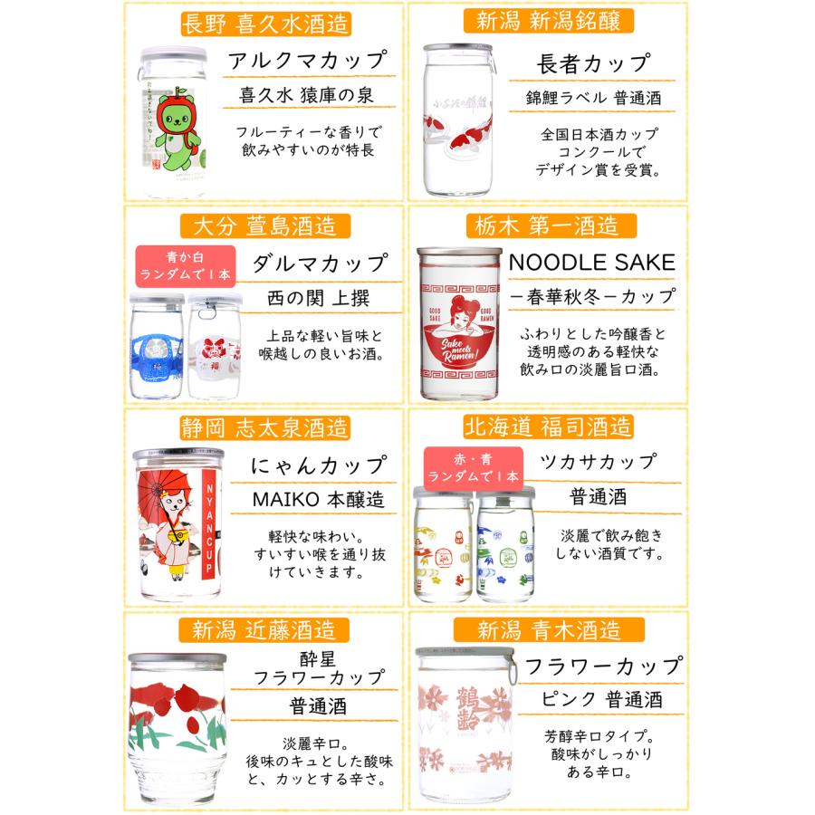 送料無料 期間限定2本おまけ中！ カップ酒 16本セット パンダカップ にゃんかっぷ グラスカップ レトロカップ 日本酒 ワンカップ 期間限定｜kyoto-fukushima｜06