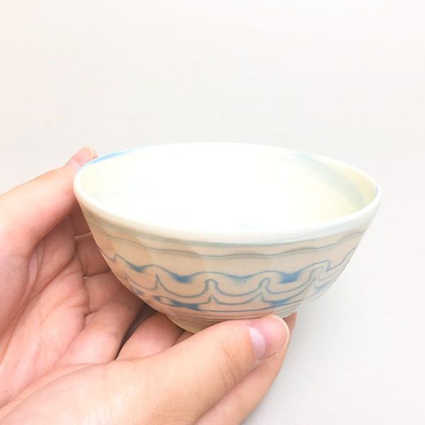 お茶碗 京焼 清水焼 ご飯茶碗 ペア 夫婦茶碗 練込面取組茶漬 景春窯