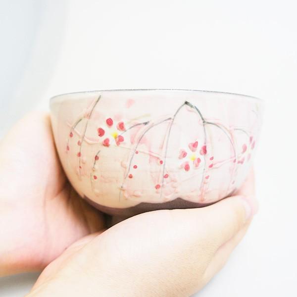 抹茶椀 茶道具 京焼 清水焼 一珍しだれ桜抹茶碗 景春窯 : 京都ひがし