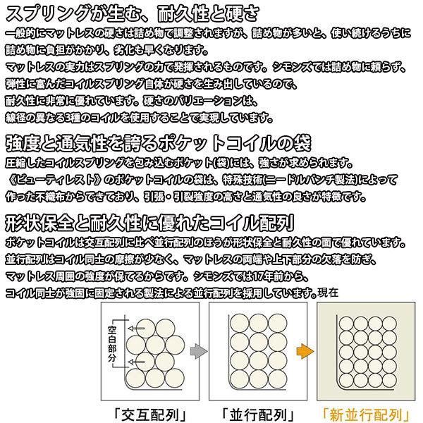 シモンズベッド　Beautyrest selection　マットレス　6.5インチ　AB2111A　ゴールデンバリュー　シングル 【家具】【京都−市やま家具】の画像
