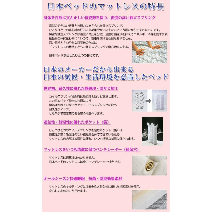 【初売り】 【代引き不可】日本ベッド　マットレス　シルキーポケットハード　ダブル【家具】【京都−市やま家具】