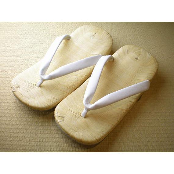 紳士畳表草履 白革花緒 M寸【完全受注生産】 : 伊と忠 ONLINE