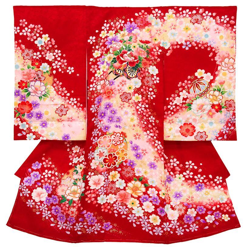 新品正絹産着（お祝着）最高級京友禅伝統多色染、刺繍、本金入り古典