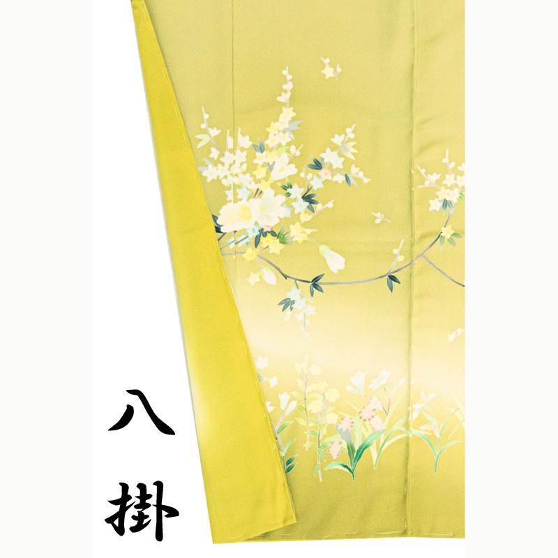 ※記念感謝祭【仕立無料】袷・単衣選択☆「お茶の心」本加賀友禅手描き技術者南克治先生作☆春秋四季花上品ボカシ特撰訪問着（10012536）の画像