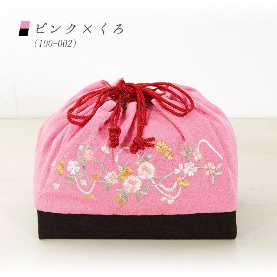 【激レア・昭和レトロ】十二支 ちりめん お着物 巾着袋（バッグ）12種 和風】巾着袋 ちりめん素材 花柄 赤 朱色 浴衣 小物入れ 着物 昭和