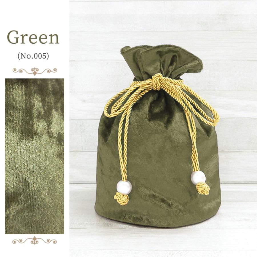 1枚までメール便発送OK】ベロア 巾着 2way 8色 コンパクト 折り畳める